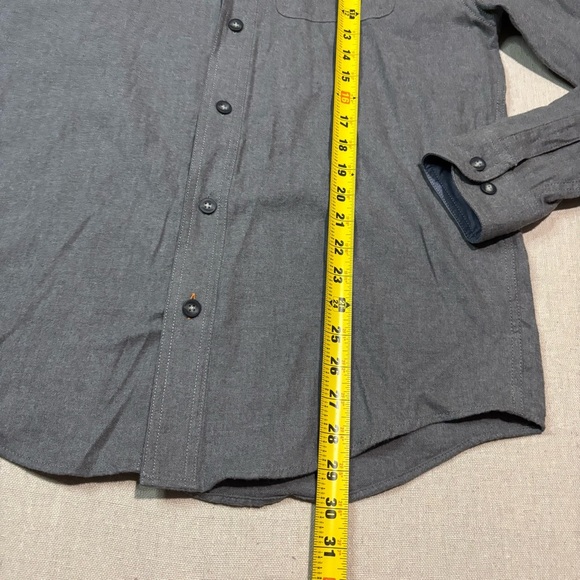 NWT Timberland Pro Original Fit Shirt Men’s Small Gray Button Up Long Sleeve - Picture 4 of 5
